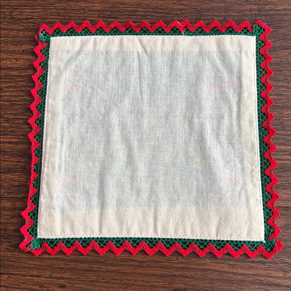 German embroidered hot pad trivet